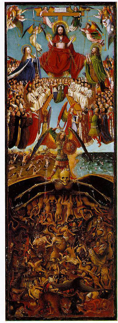 All the bodies are to rise and join their souls in a corporal paradise. Horrific. Cremation puts a stop to this resurrection nonsense.